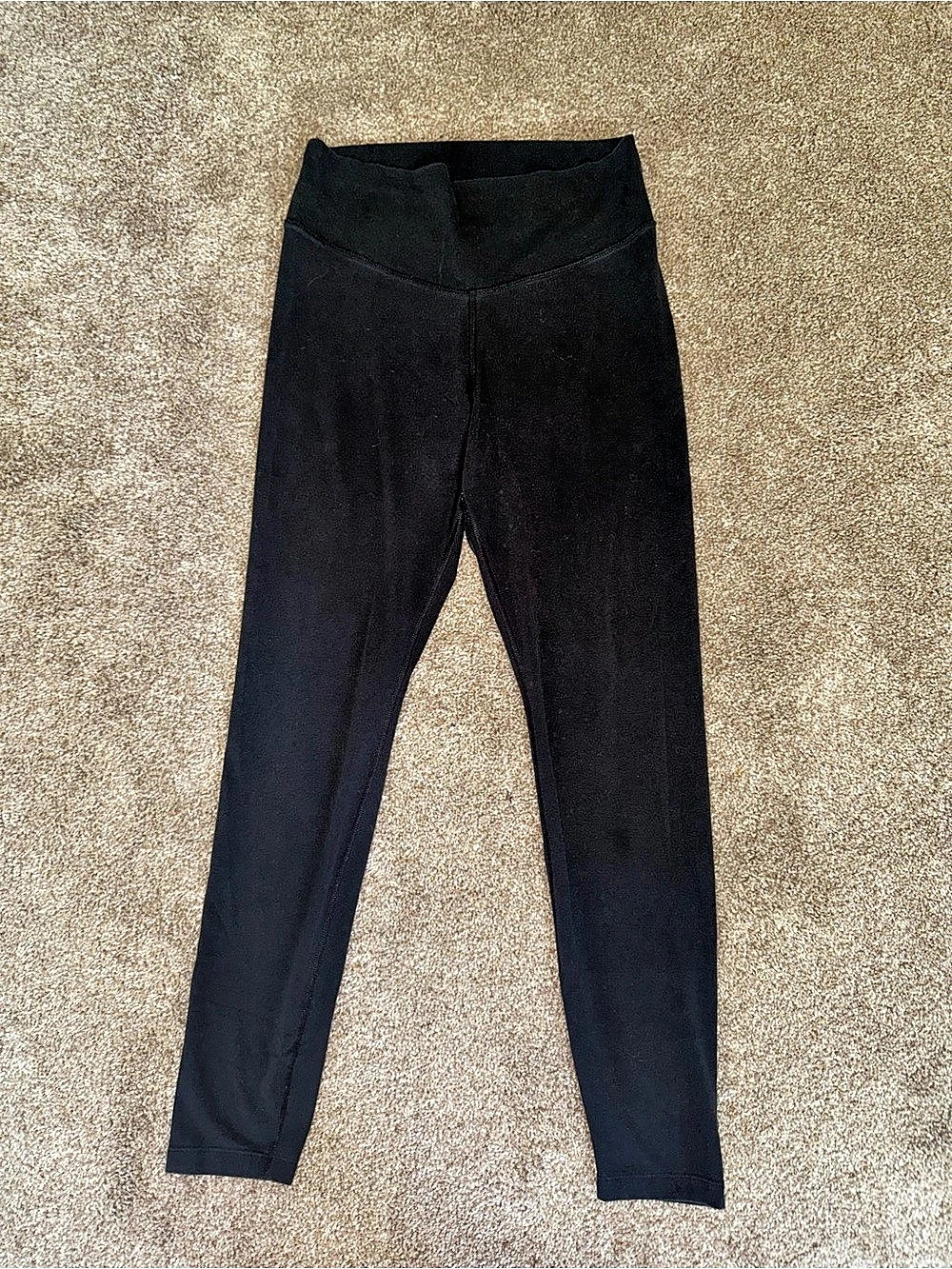 Old Navy PowerChill Extra High-Rise Go-Dry Leggings Black Leggings Size Large